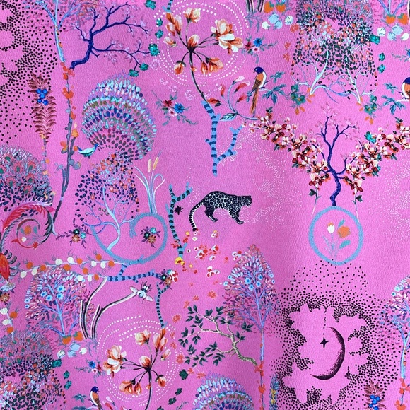 Top shop boho bright pink crop blouse - Picture 5 of 8